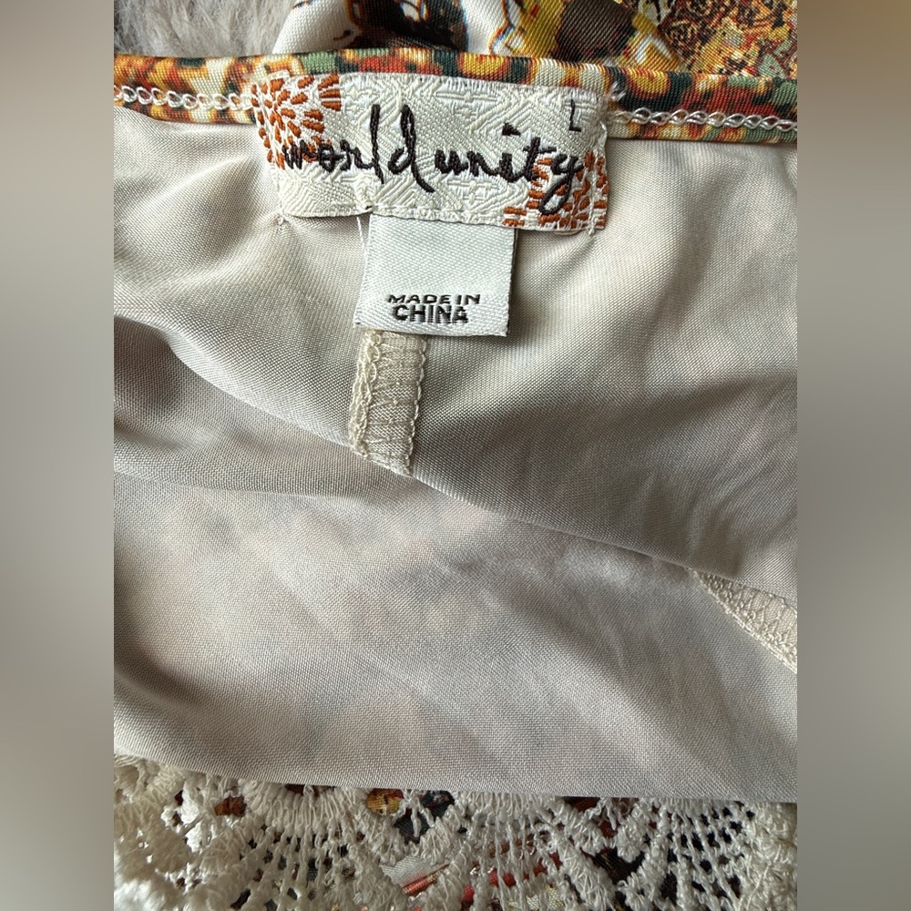 NWT Gold Pattern Dress - Picture 8 of 8